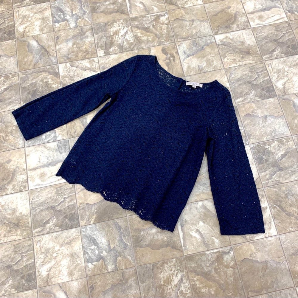 Loft Button Back Lace Top - image 5